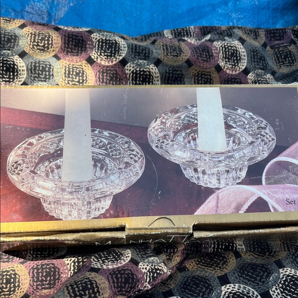 Manhattan Crystal Candle Holders